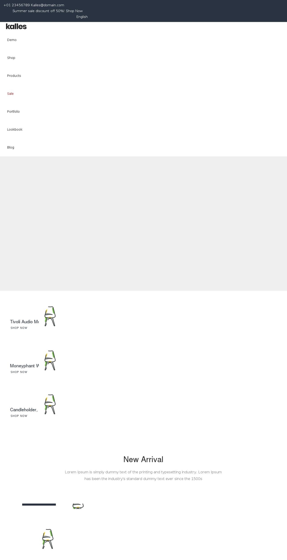 kalles-demo-2.myshopify.com shopify website screenshot