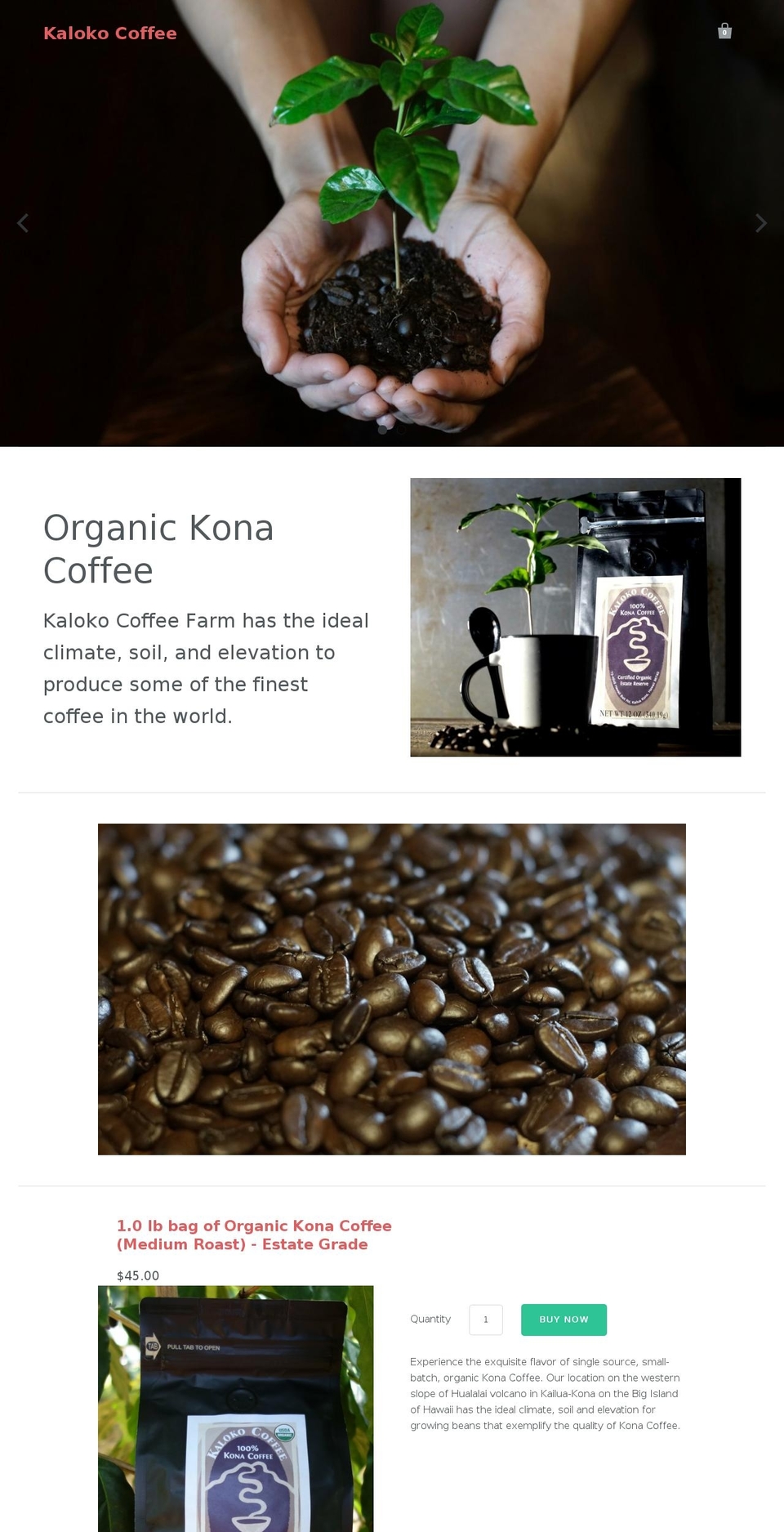 kalokocoffee.com shopify website screenshot