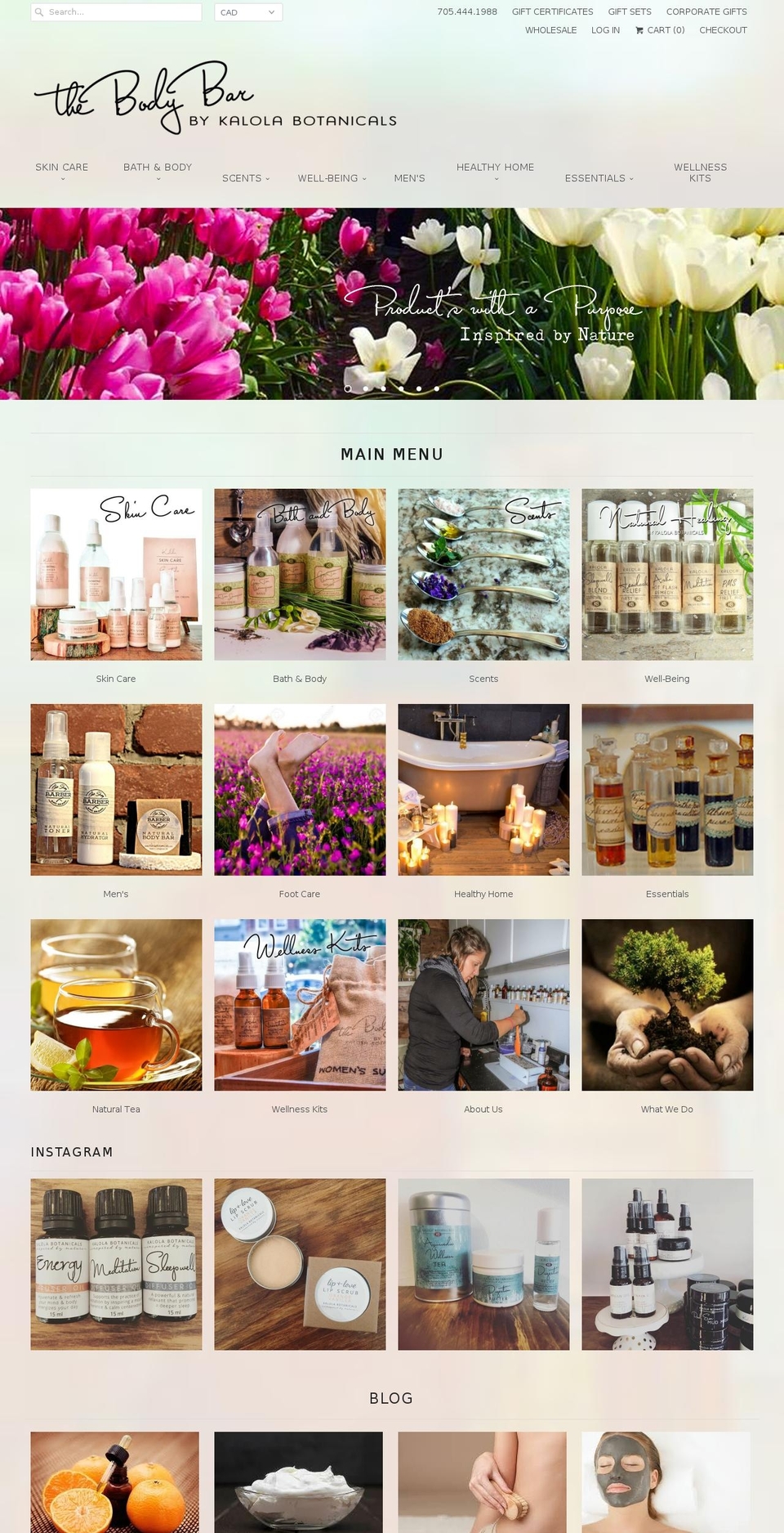 kalolabotanicals.com shopify website screenshot