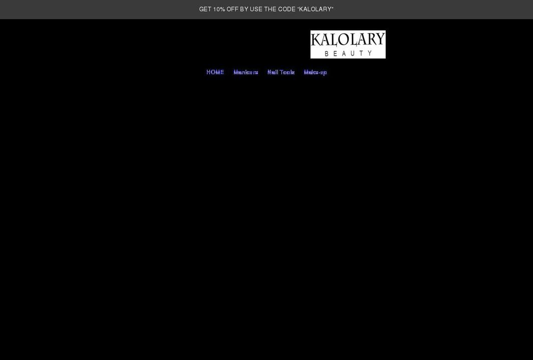 kalolary.com shopify website screenshot