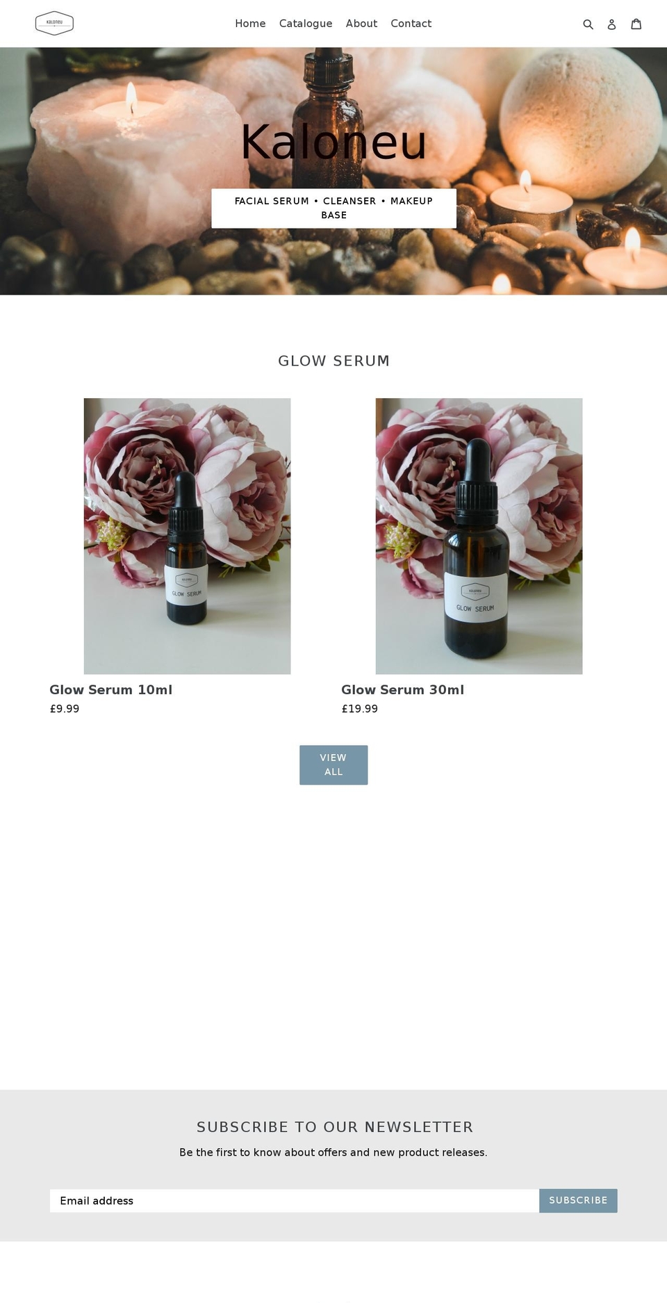 kaloneu.com — Shopify storefront screenshot