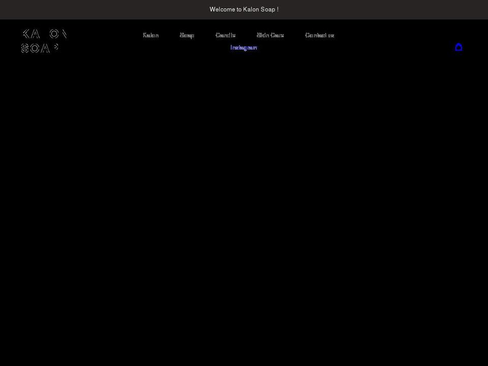 kalonsoap.com shopify website screenshot