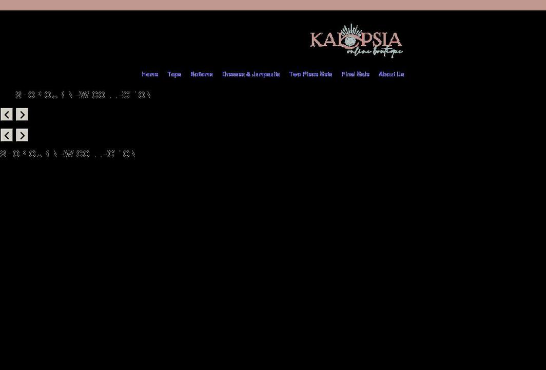 kalopsiashop.com shopify website screenshot