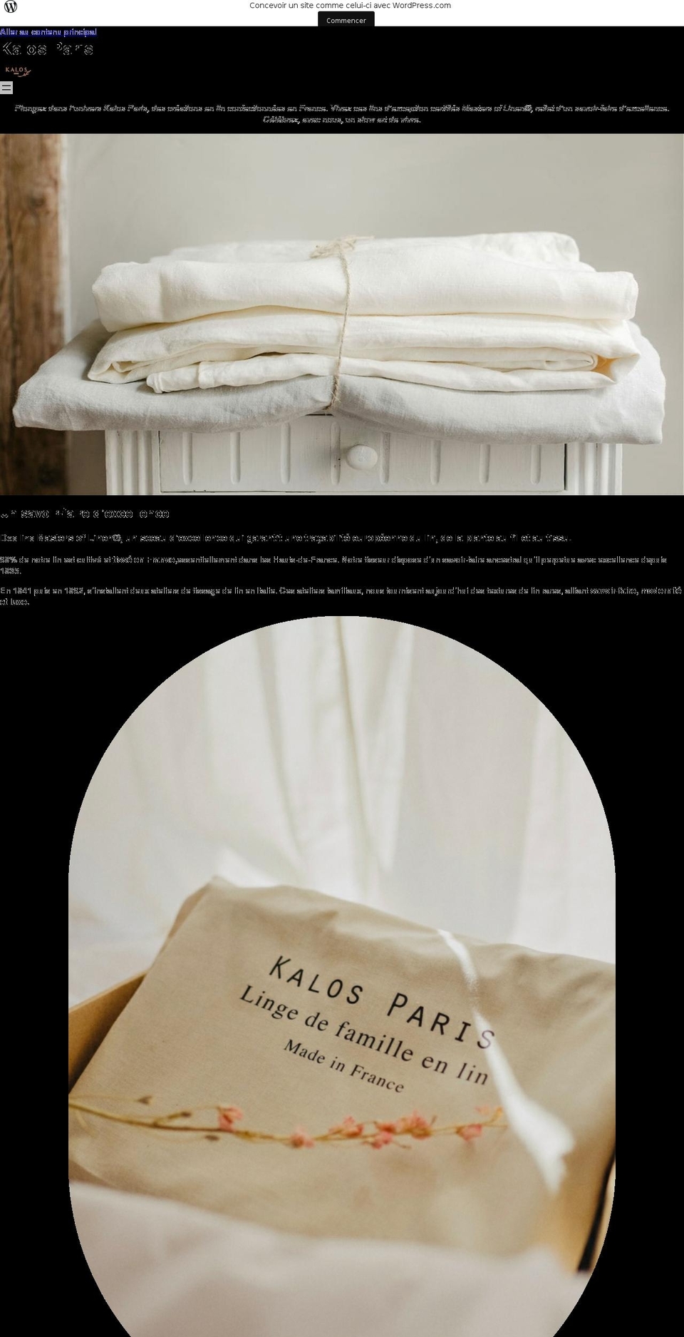 kalos-paris.com shopify website screenshot