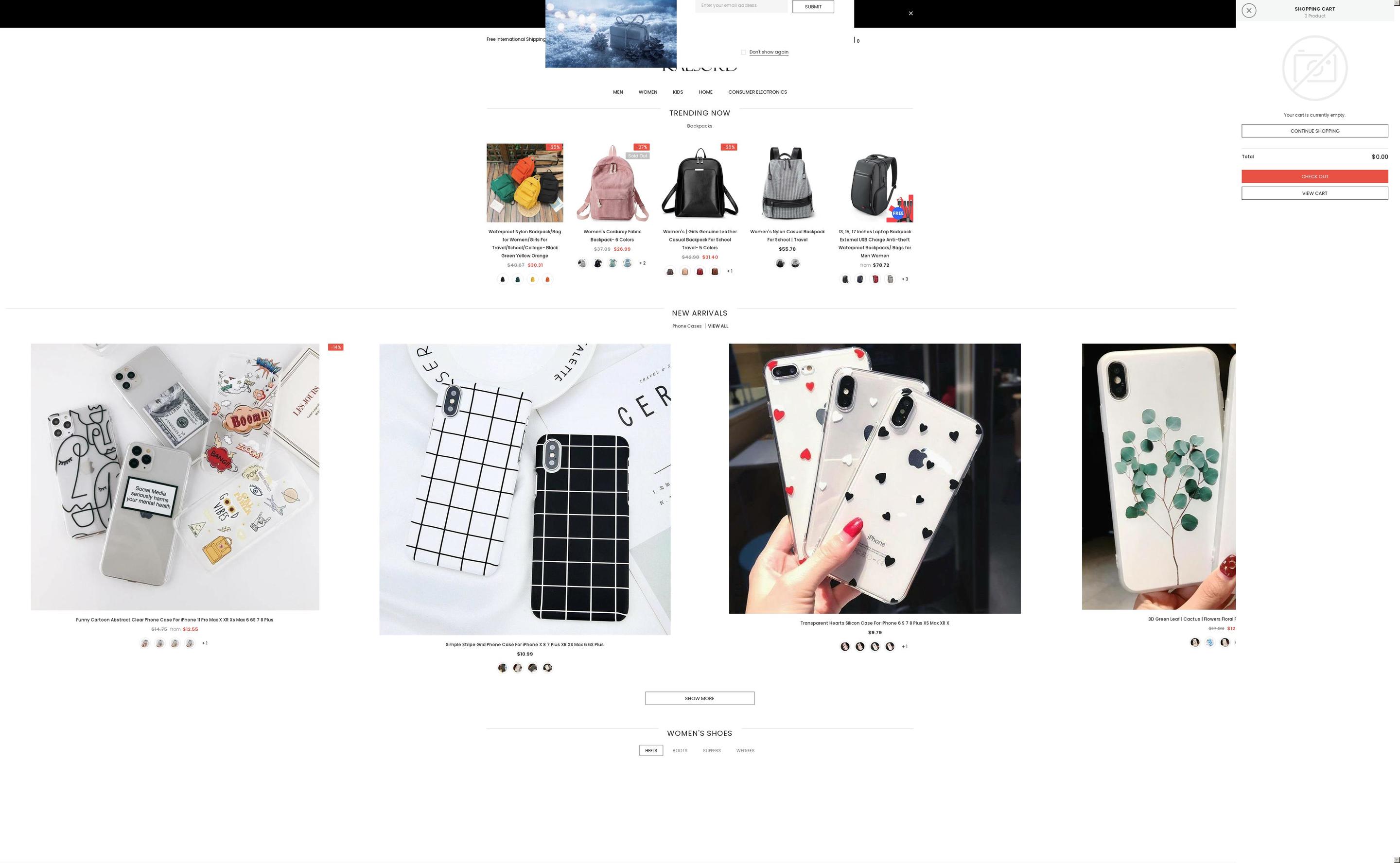 kalsord.com shopify website screenshot