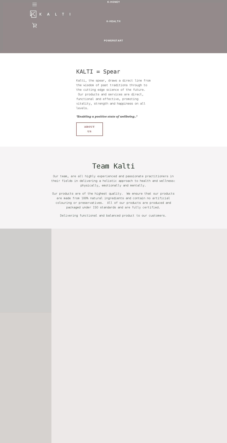 Narrative -- WPD Shopify theme site example kalti.com