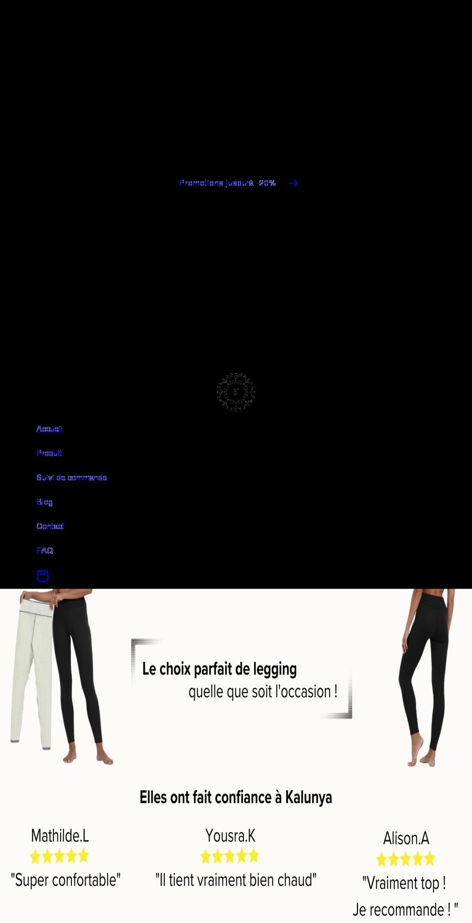 kalunya.com shopify website screenshot