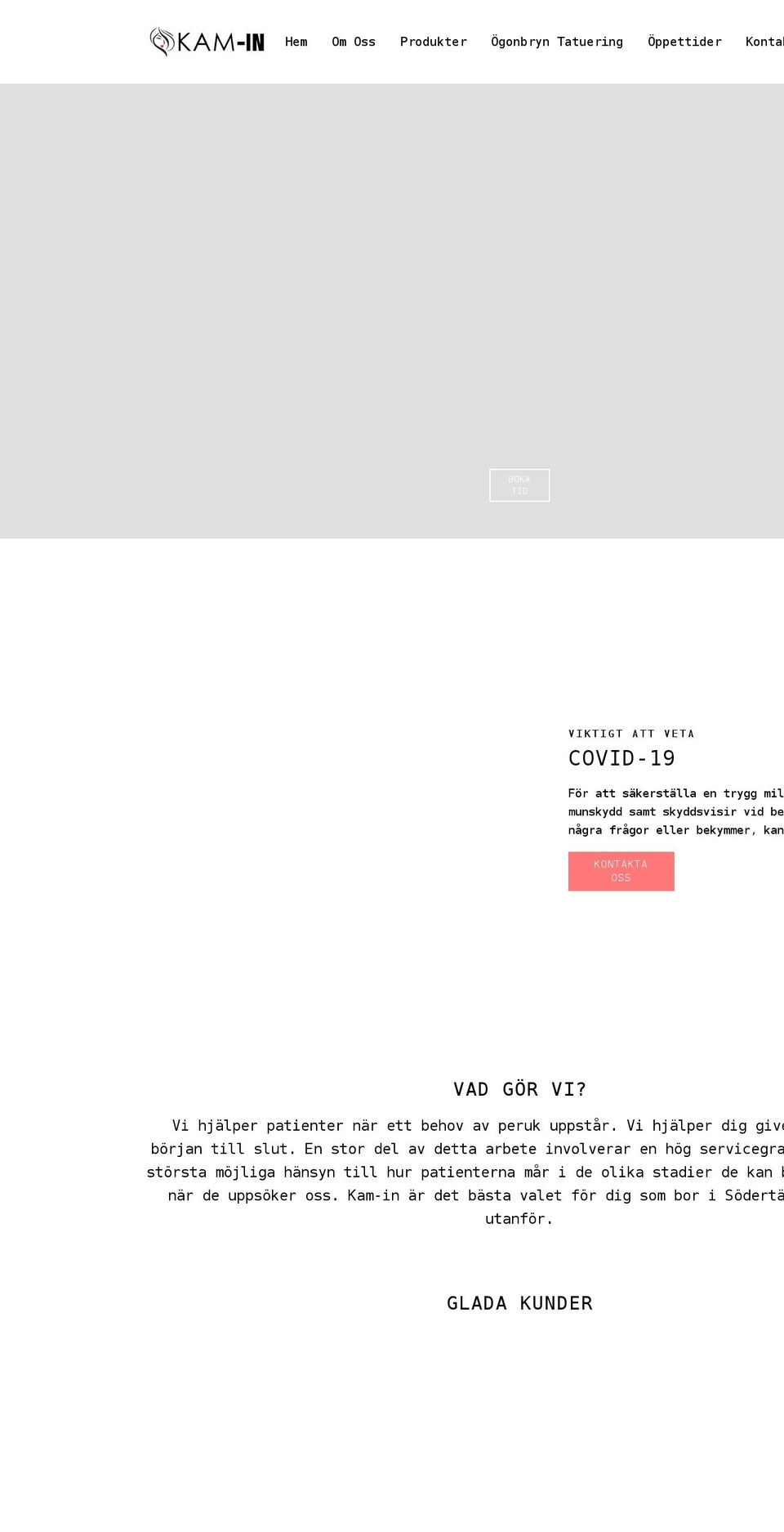 kam-in.se shopify website screenshot