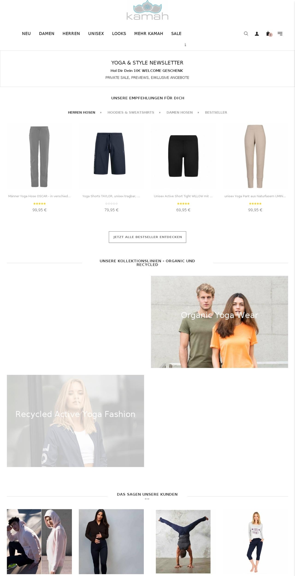 kamahshop.com shopify website screenshot