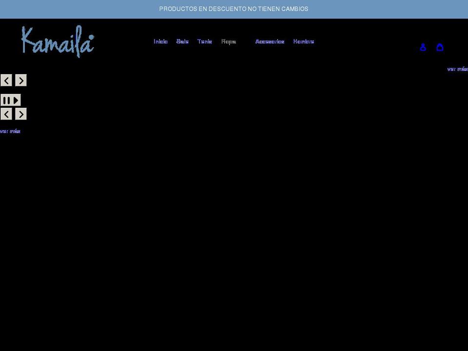 kamaila.co shopify website screenshot