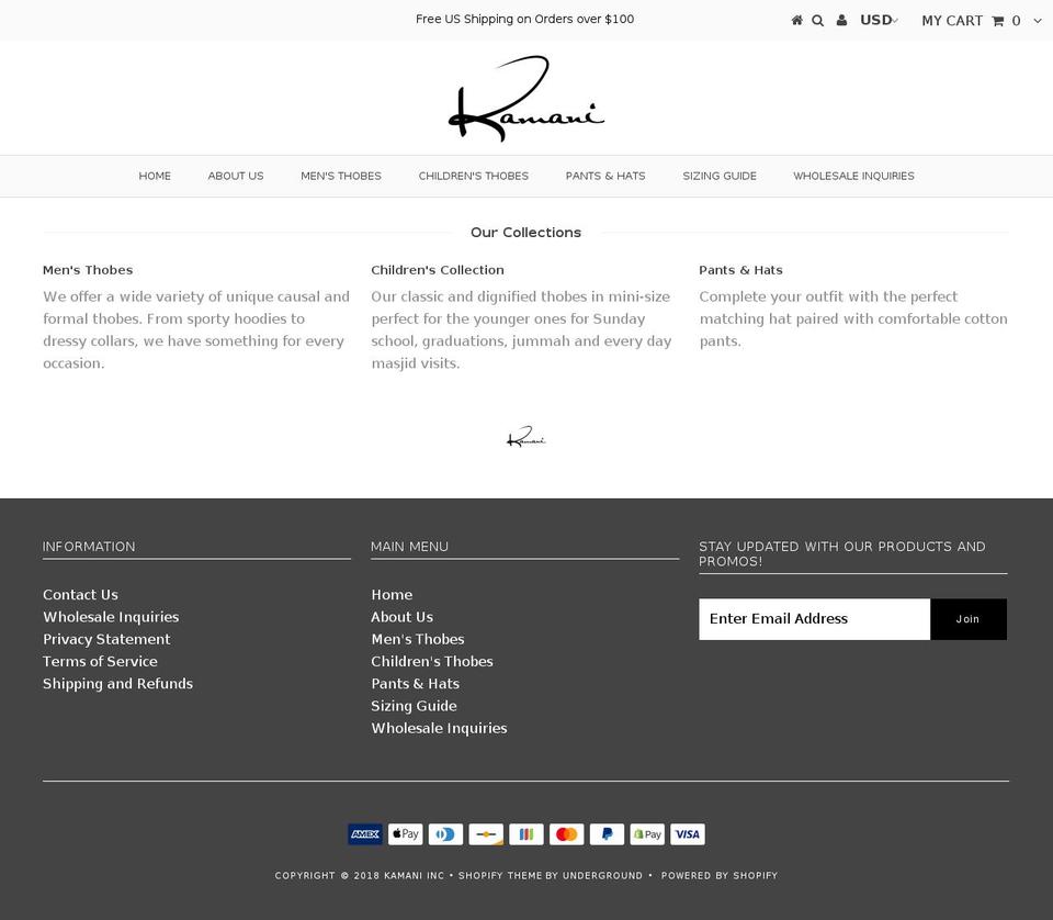 kamanionline.com — Shopify storefront screenshot