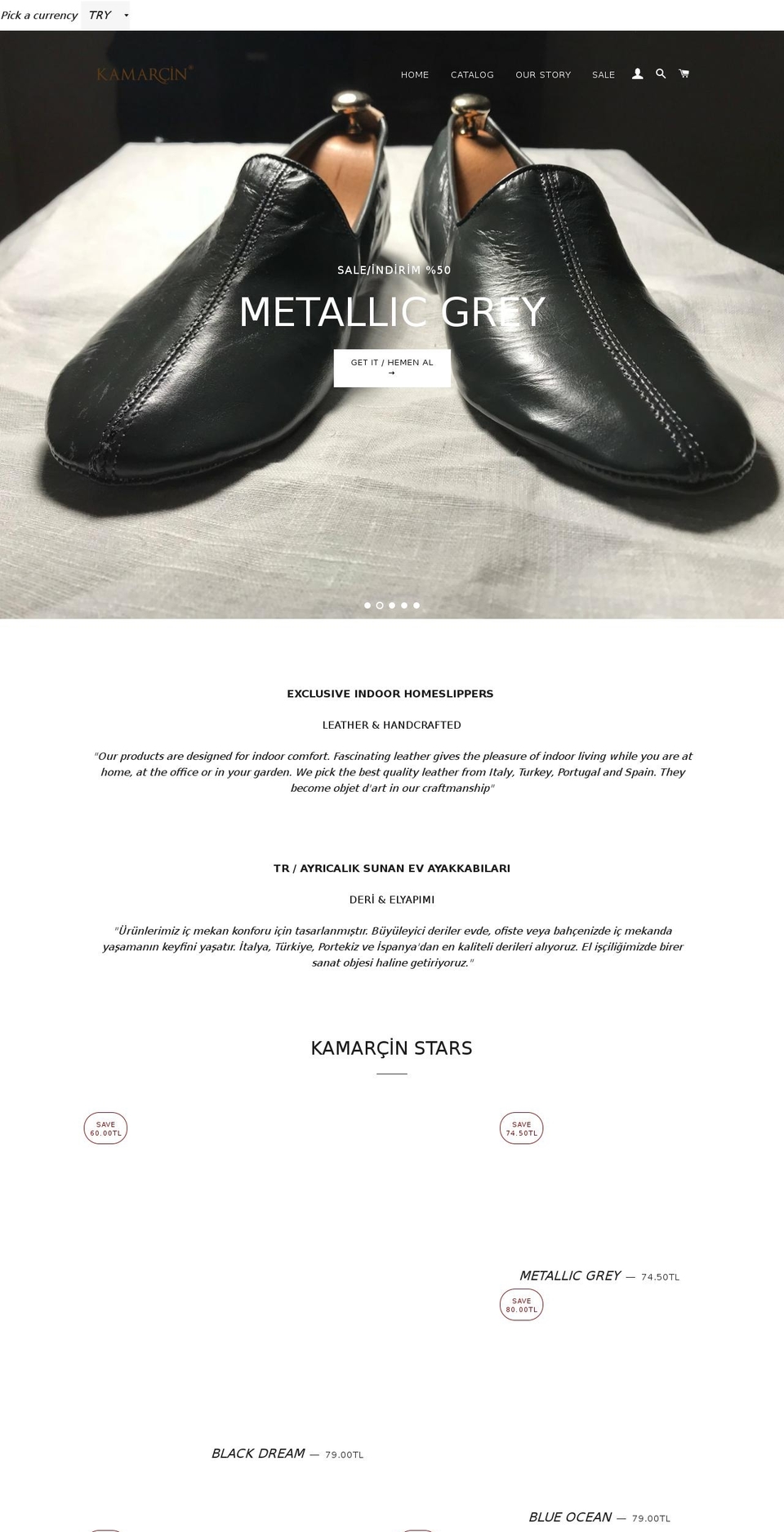 kamarcin.com shopify website screenshot