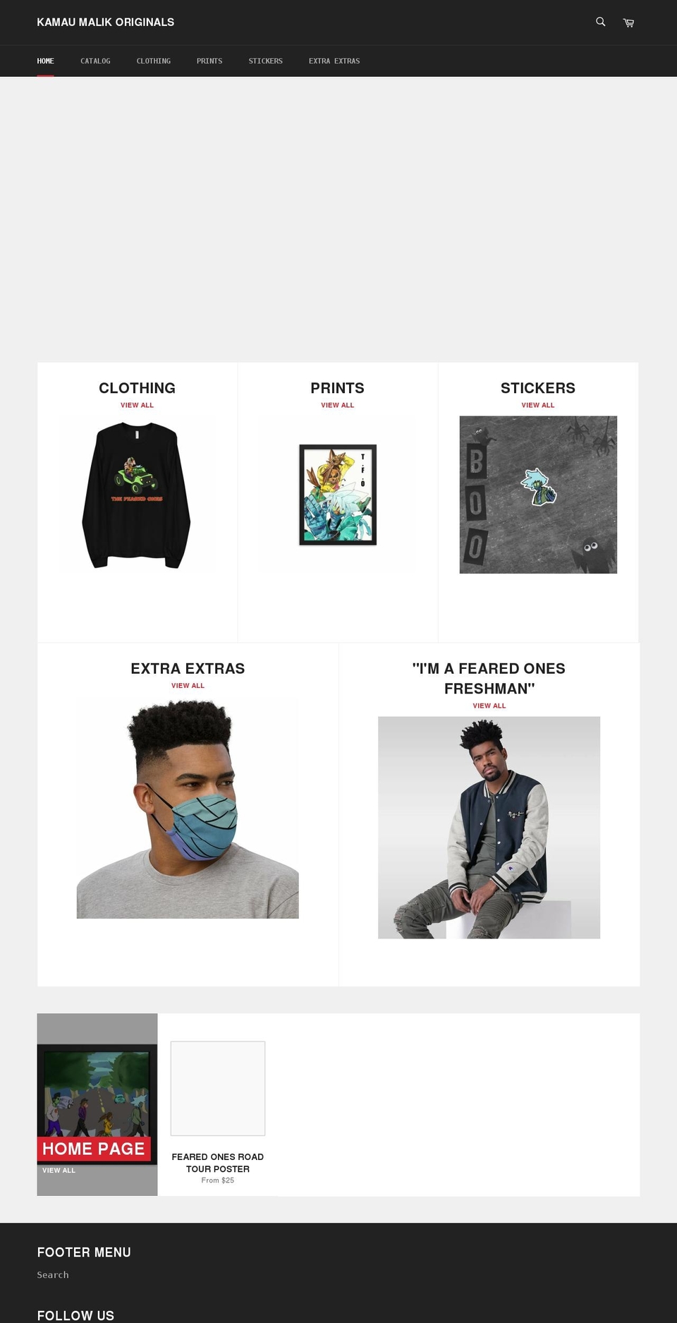 kamaumalik.com shopify website screenshot