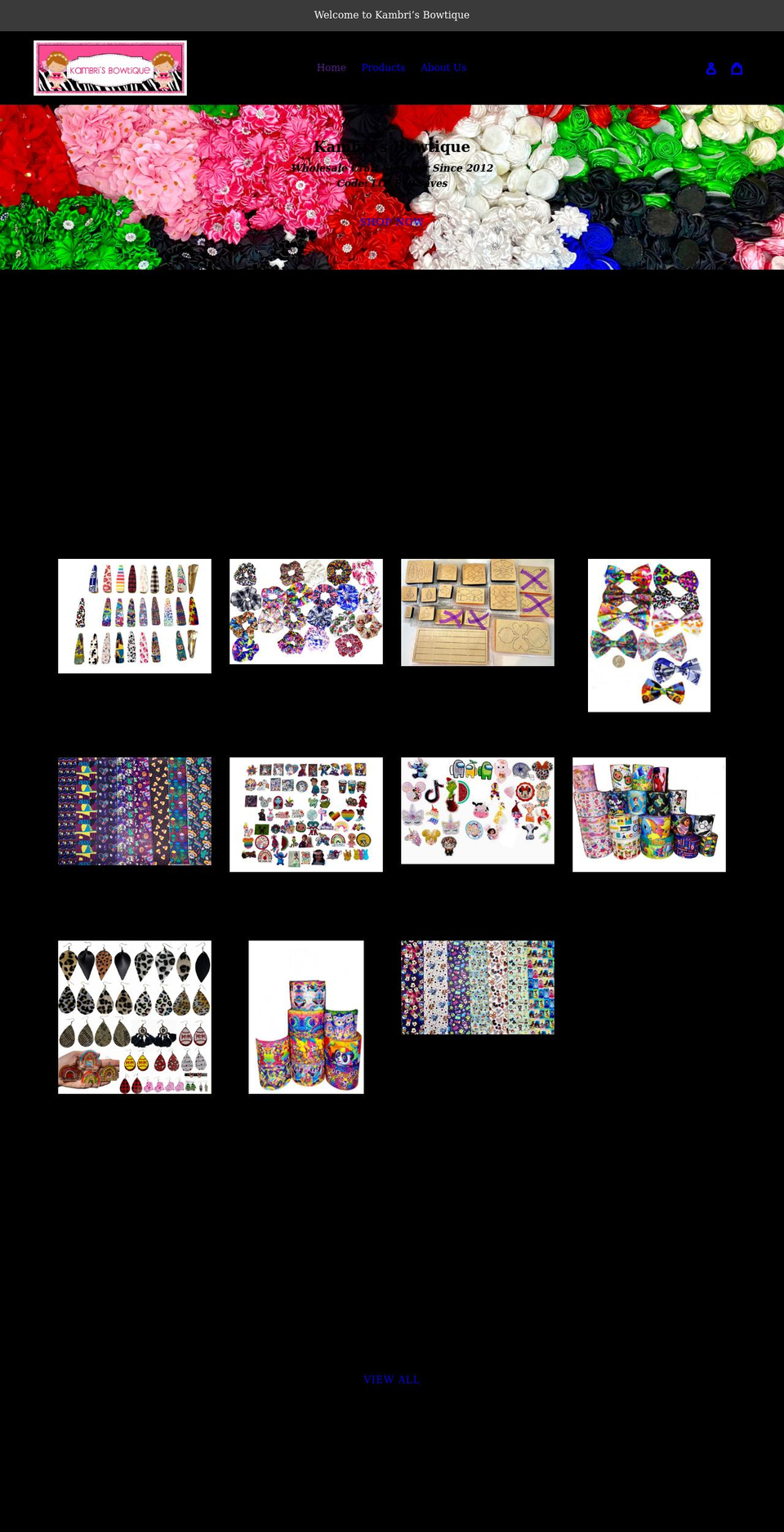 kambrisbowtique.com shopify website screenshot