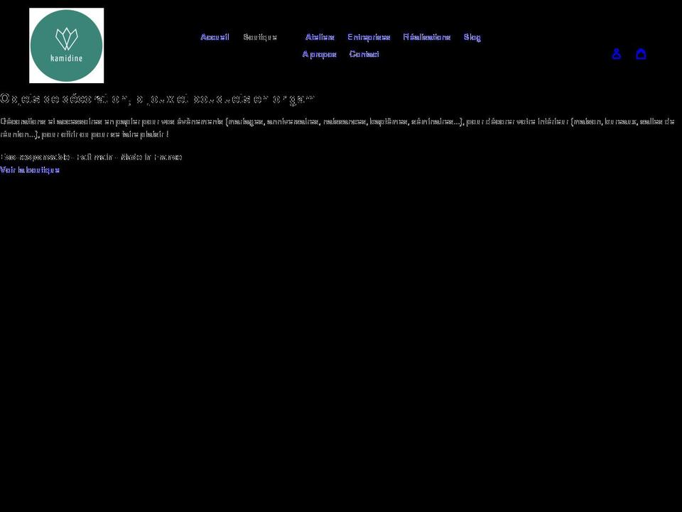 kamidine.com shopify website screenshot