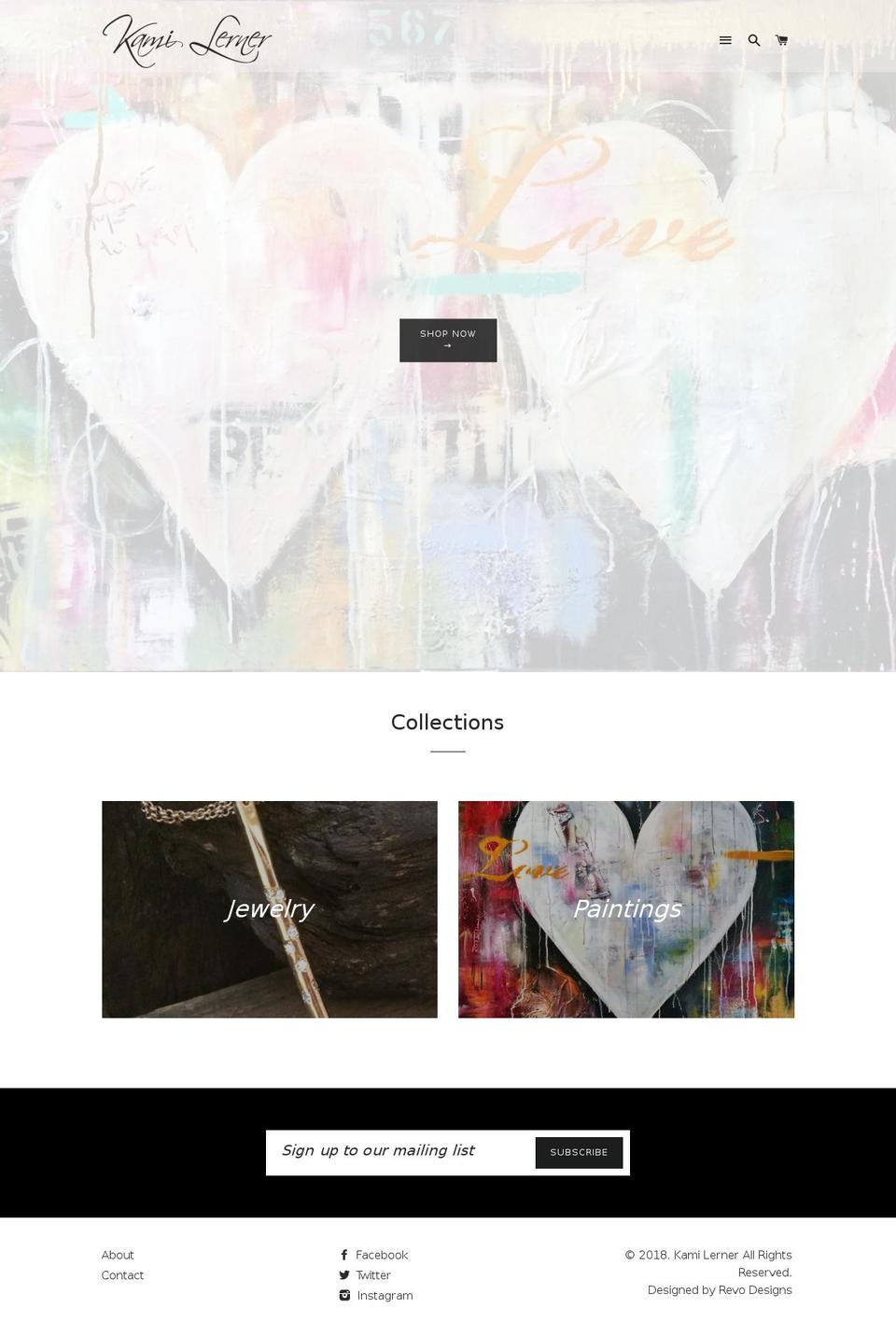 Kami Lerner Shopify theme site example kamilernerjewelry.com