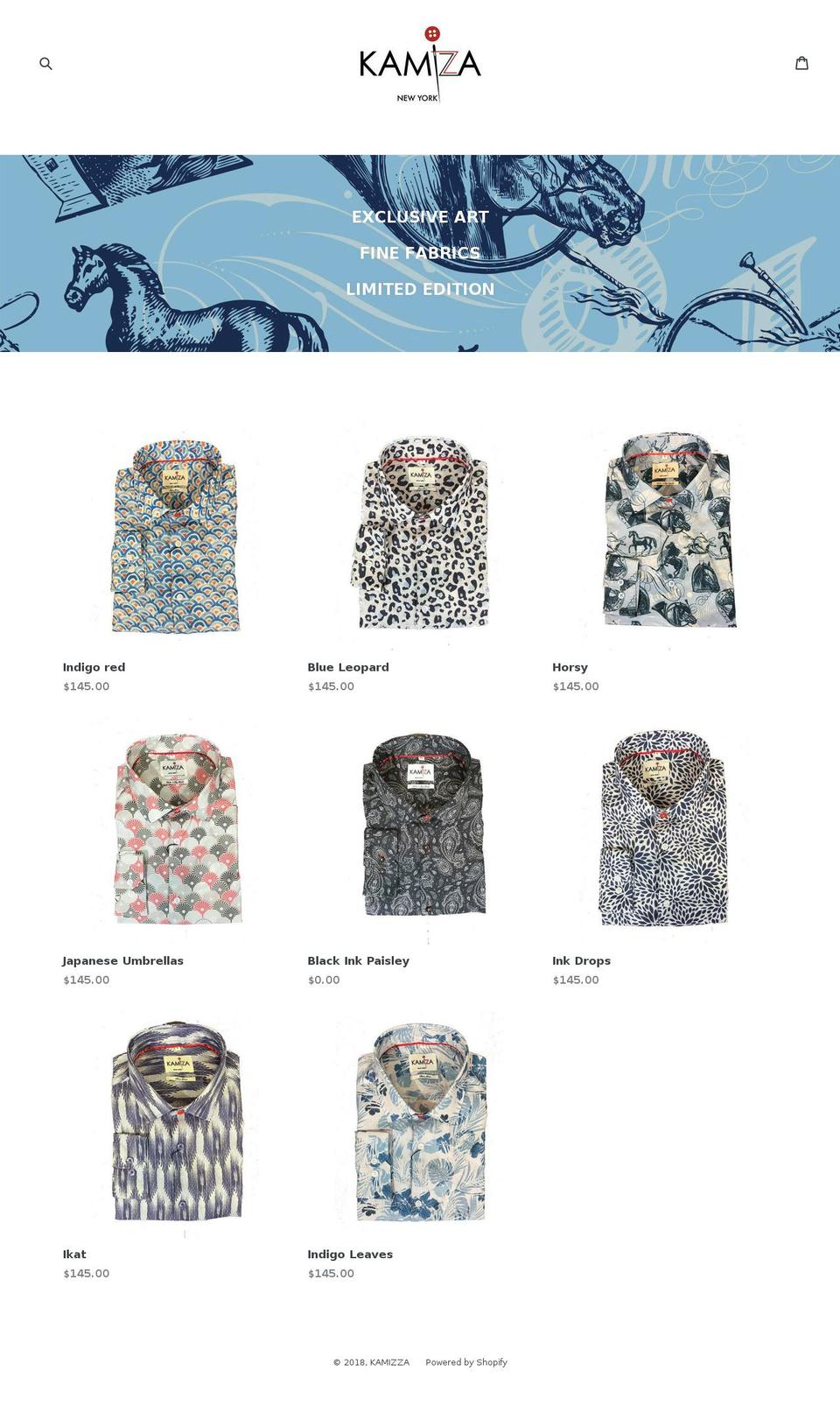 kamizza.com — Shopify storefront screenshot