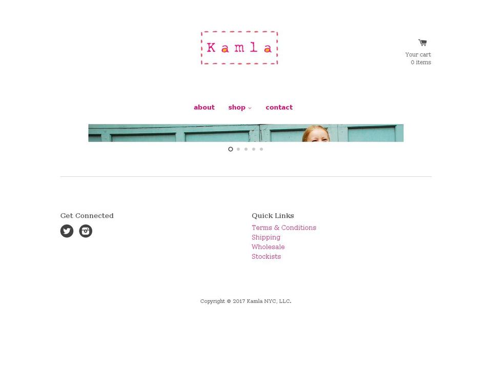 kamlanyc.com shopify website screenshot