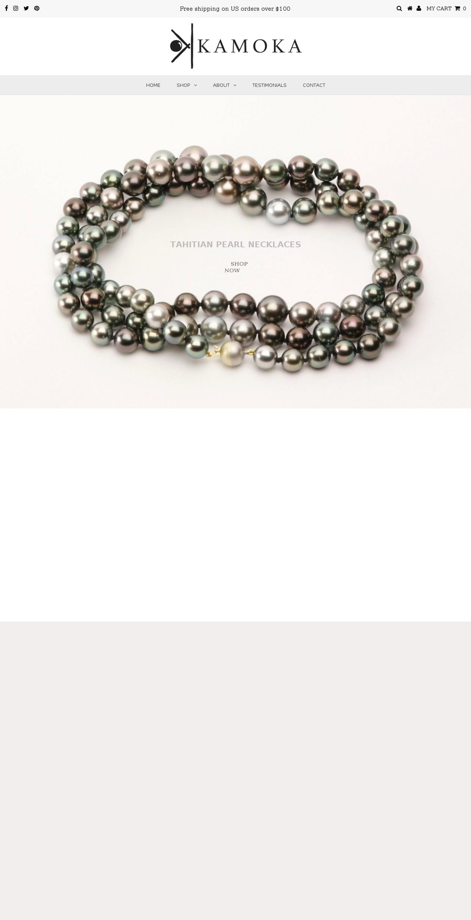 kamoka.com shopify website screenshot