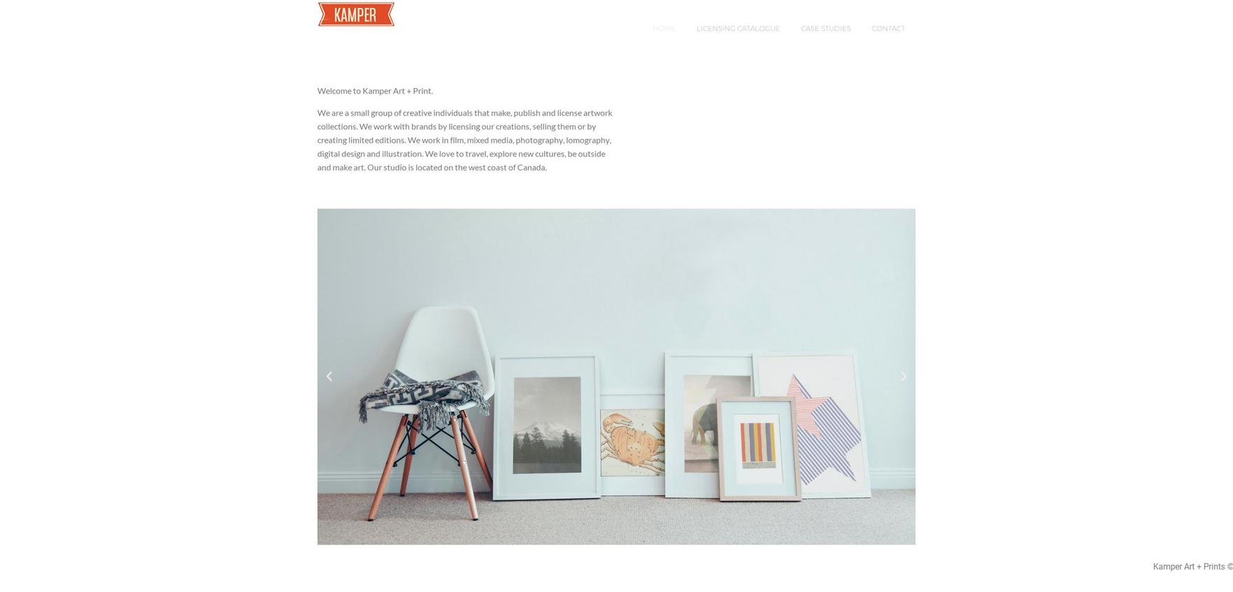 kamperart.com — Shopify storefront screenshot