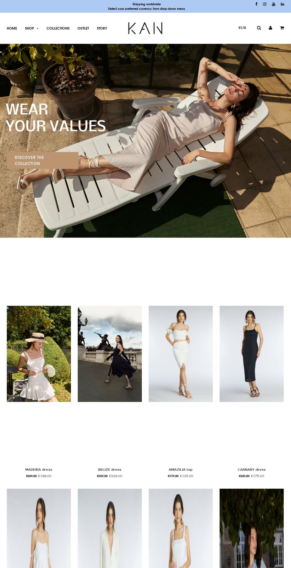 kan-brand.com shopify website screenshot
