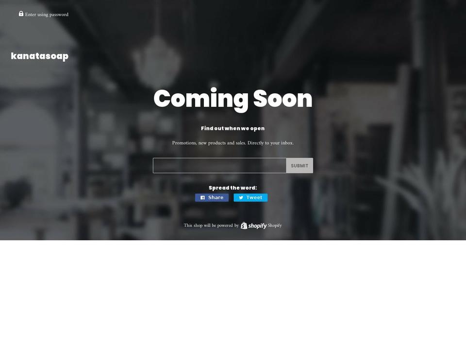 FINAL THEME Shopify theme site example kanatasoap.com