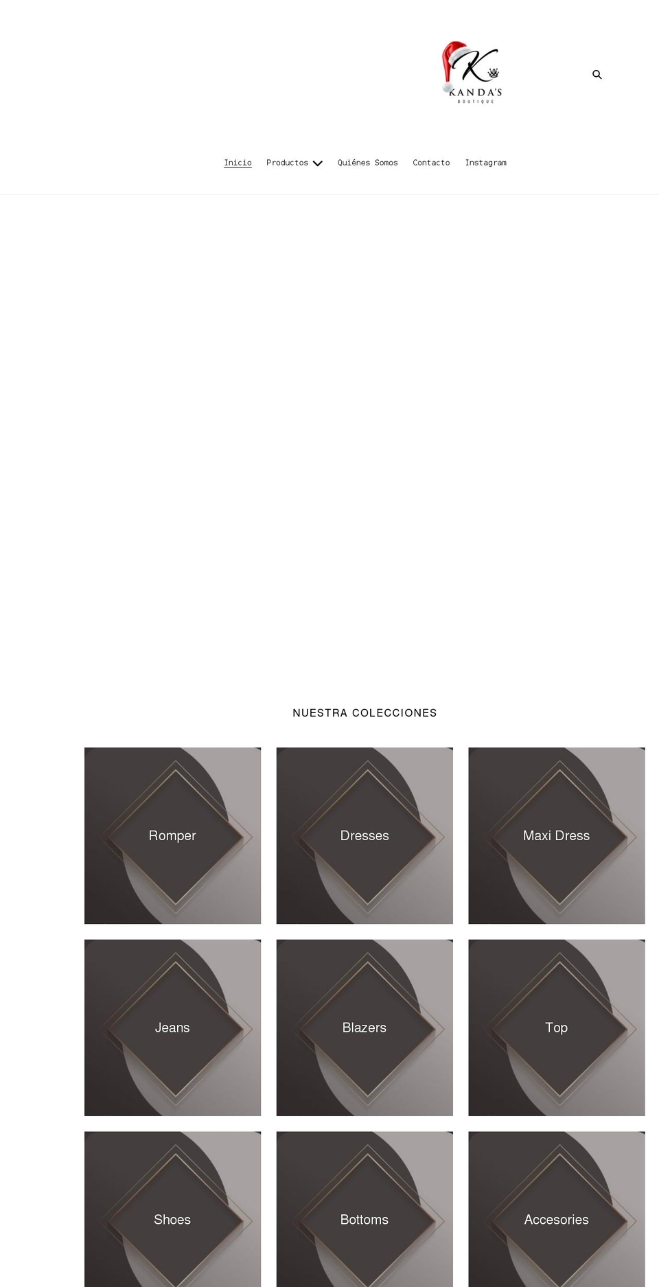 kandasboutique.com shopify website screenshot