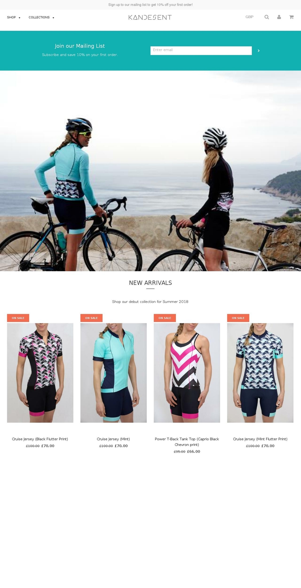 kandesent.com — Shopify storefront screenshot