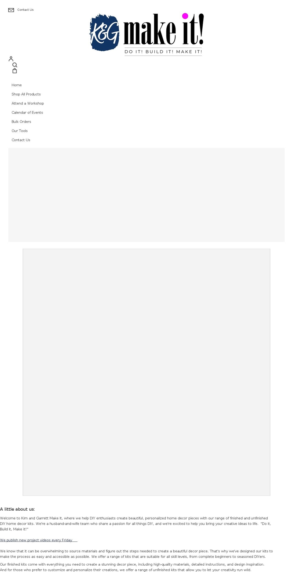kandgmakeit.com shopify website screenshot
