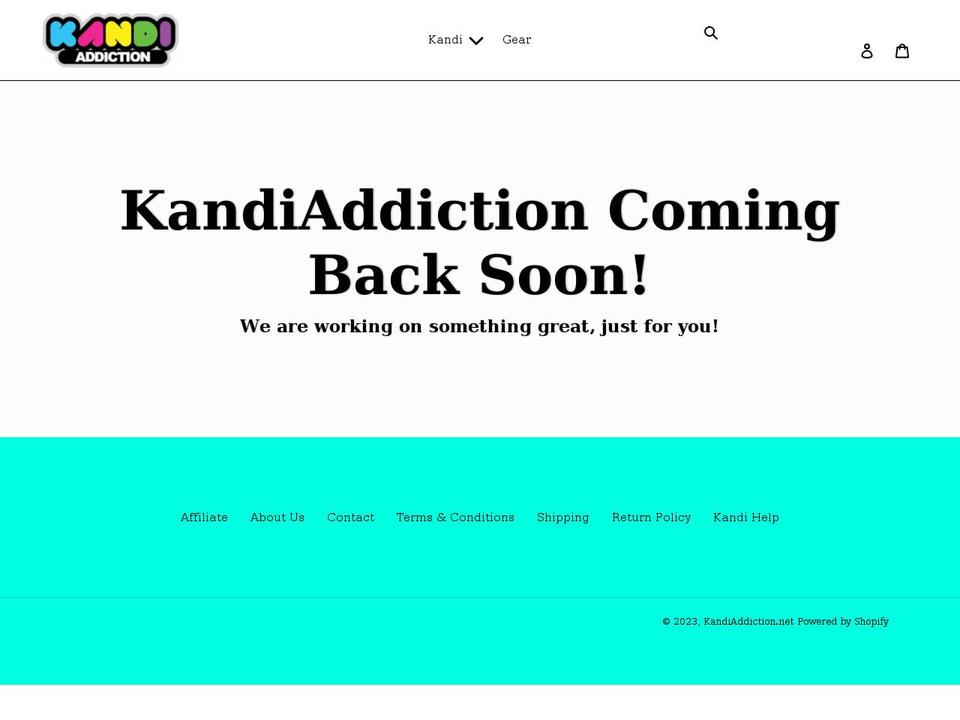 kandiaddiction.net shopify website screenshot