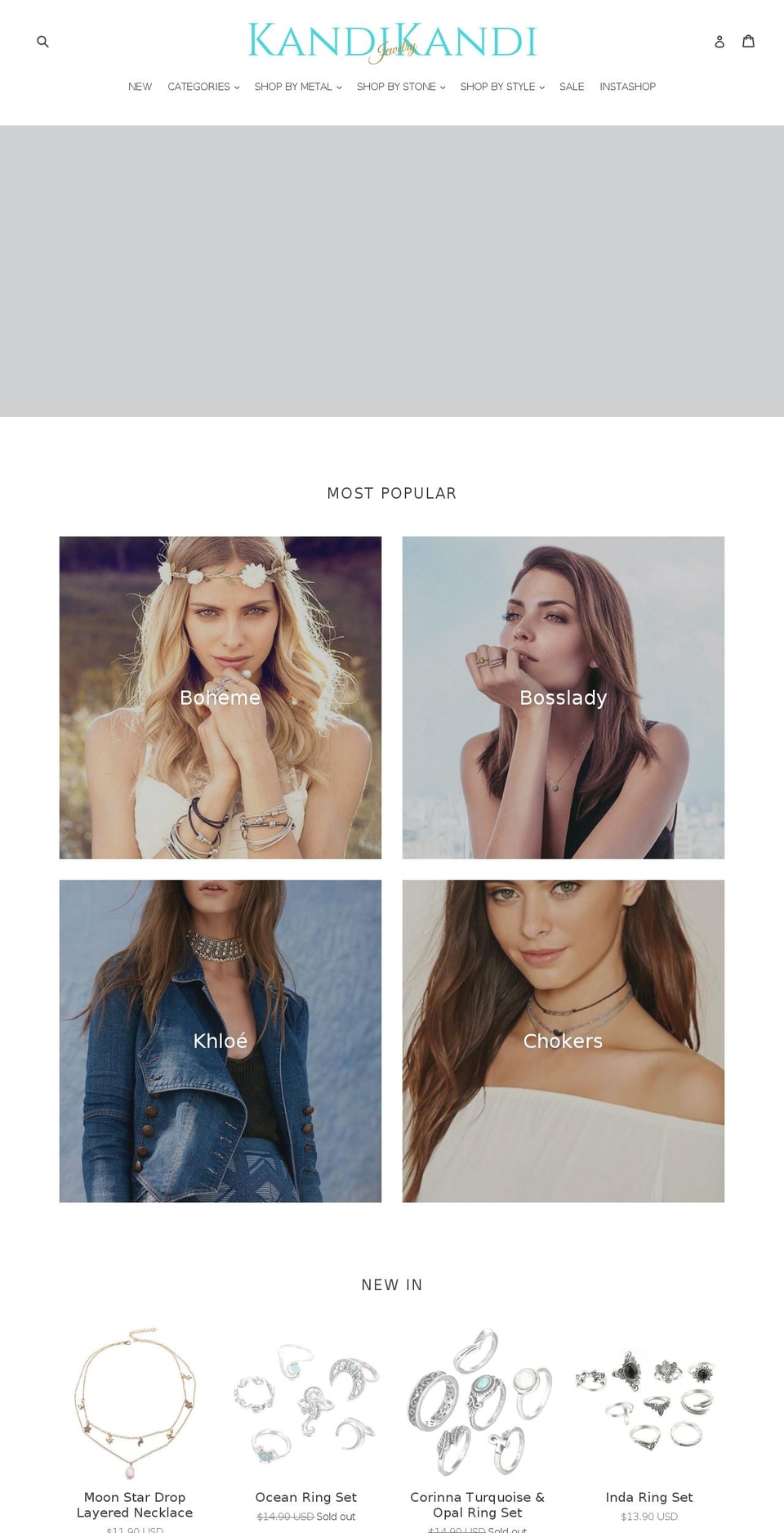 kandikandi.com — Shopify storefront screenshot
