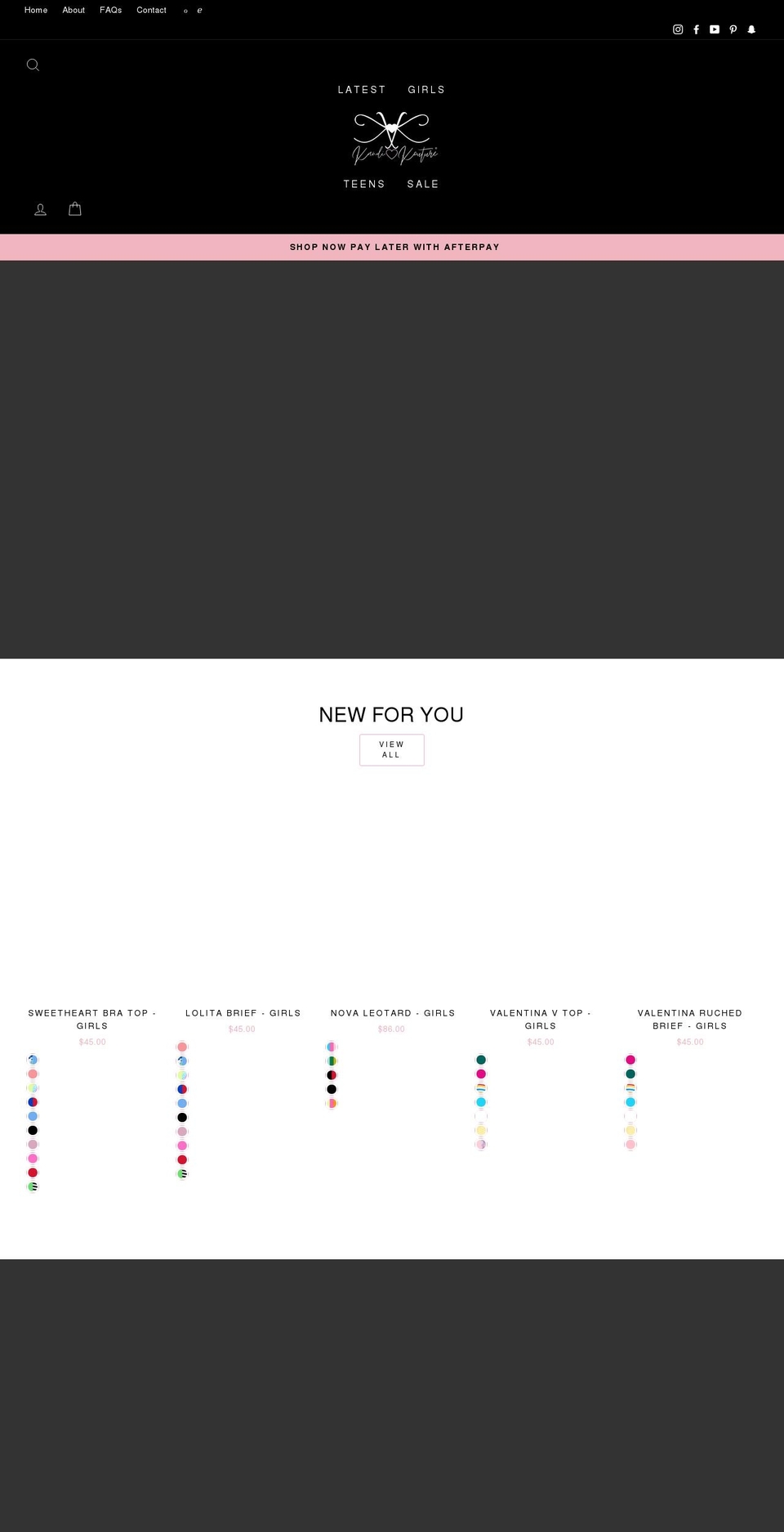 kandikathletic.com — Shopify storefront screenshot