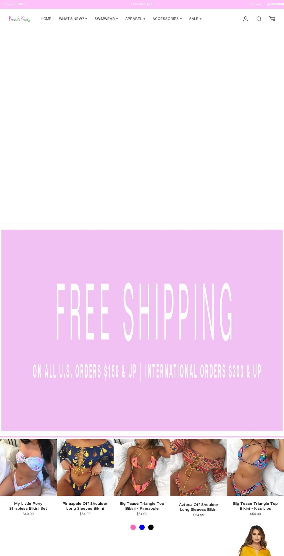 kandikinis.com shopify website screenshot