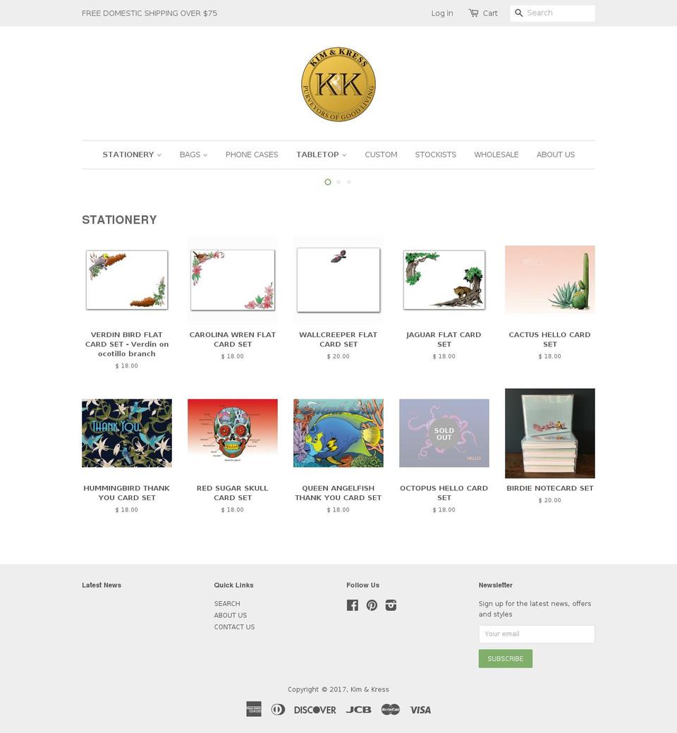 kandkshop.com shopify website screenshot