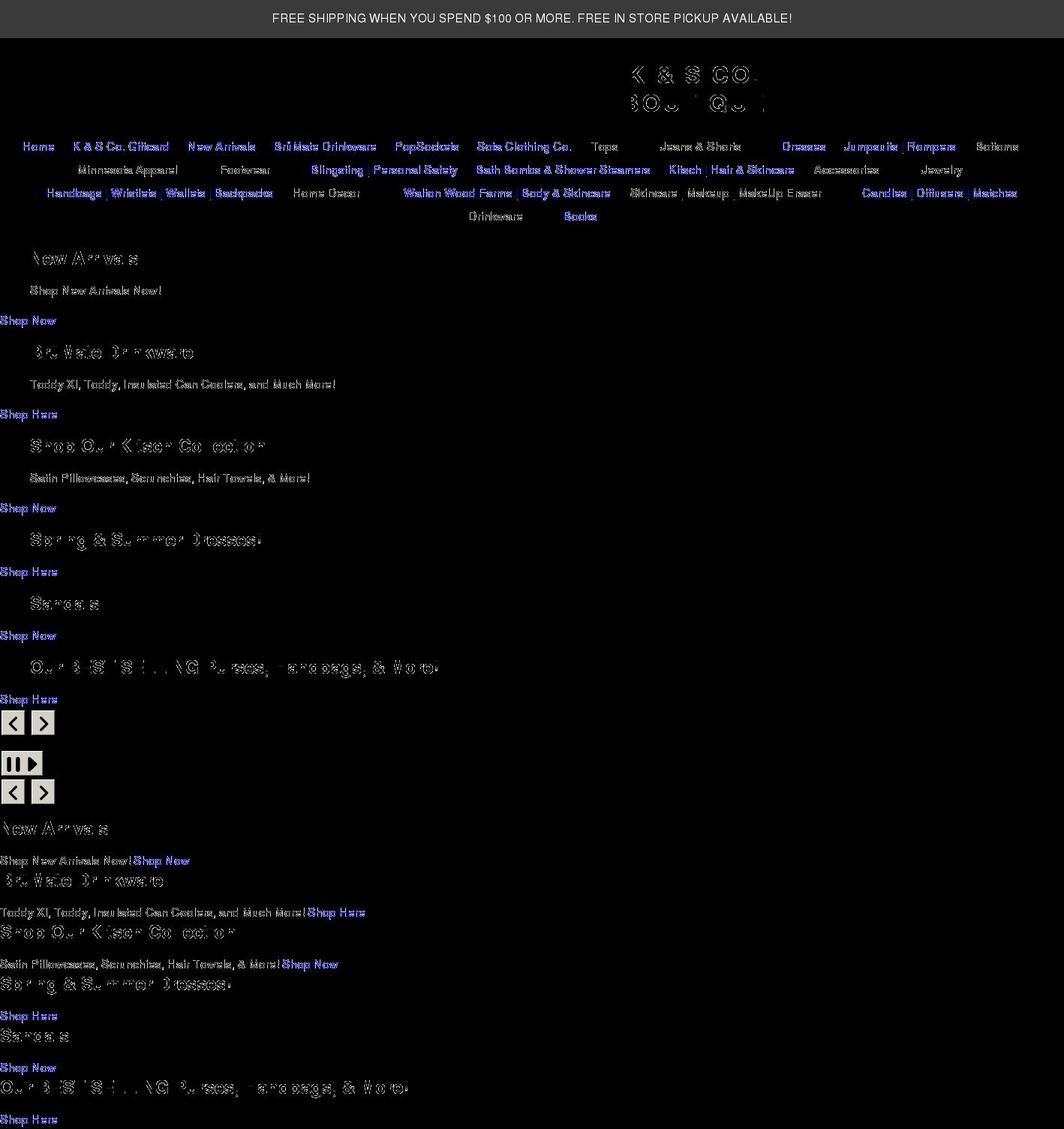 kandsco.shop shopify website screenshot