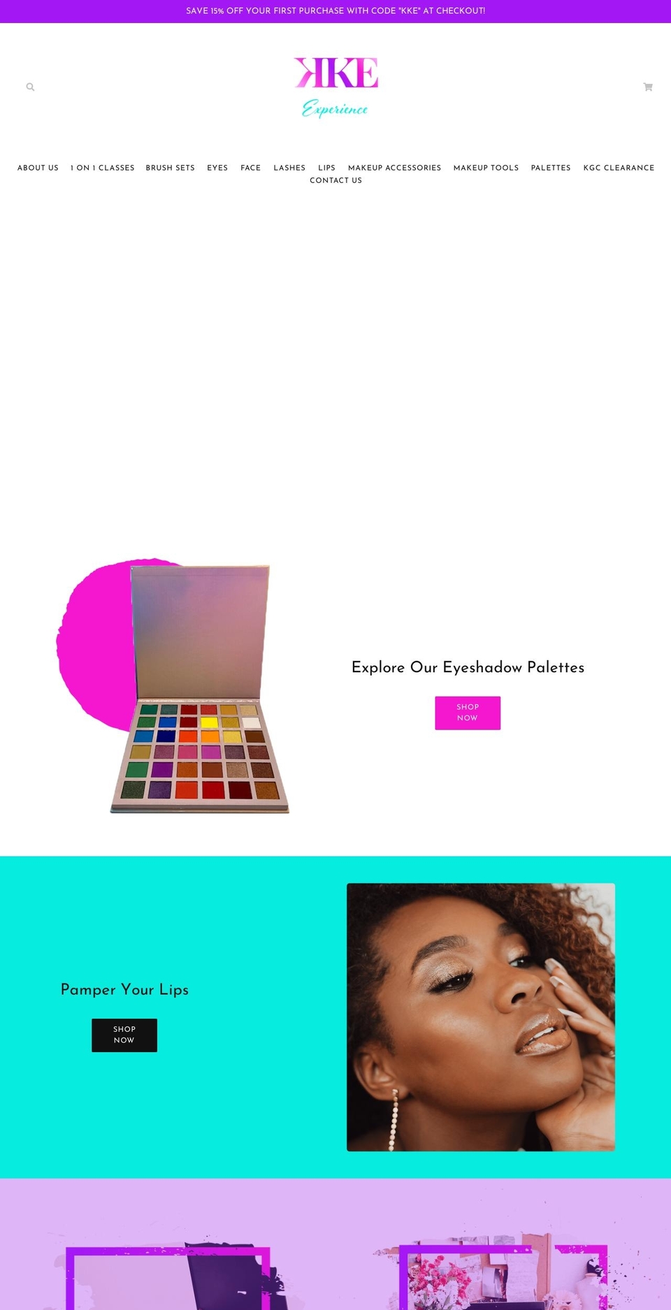 kandygirlcosmetics.com shopify website screenshot