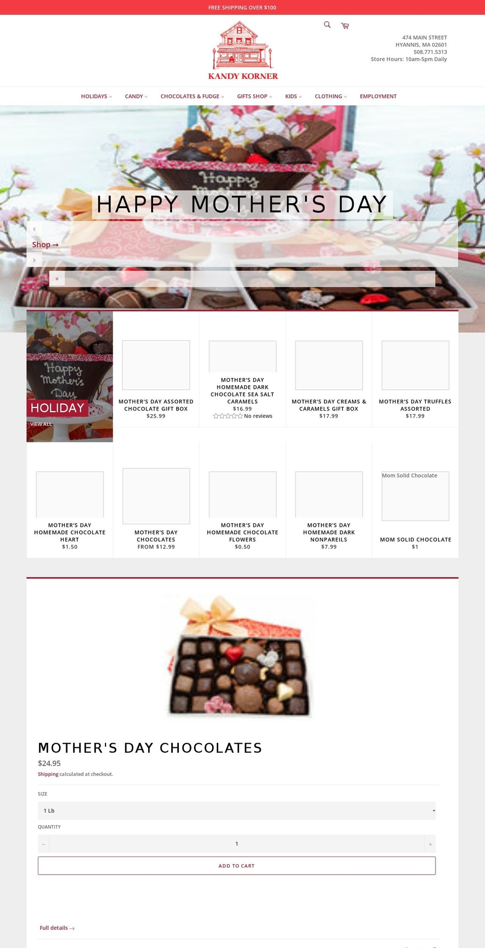 May  Updates Shopify theme site example kandykorner.com