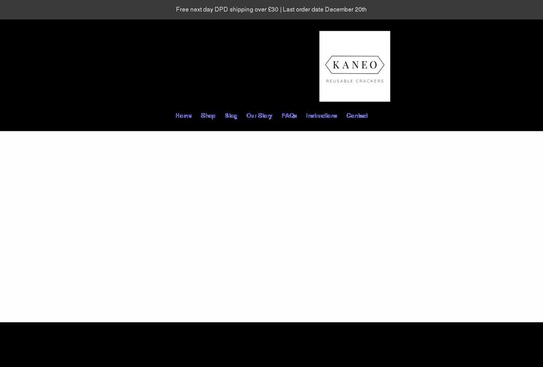 kaneo.co.uk shopify website screenshot