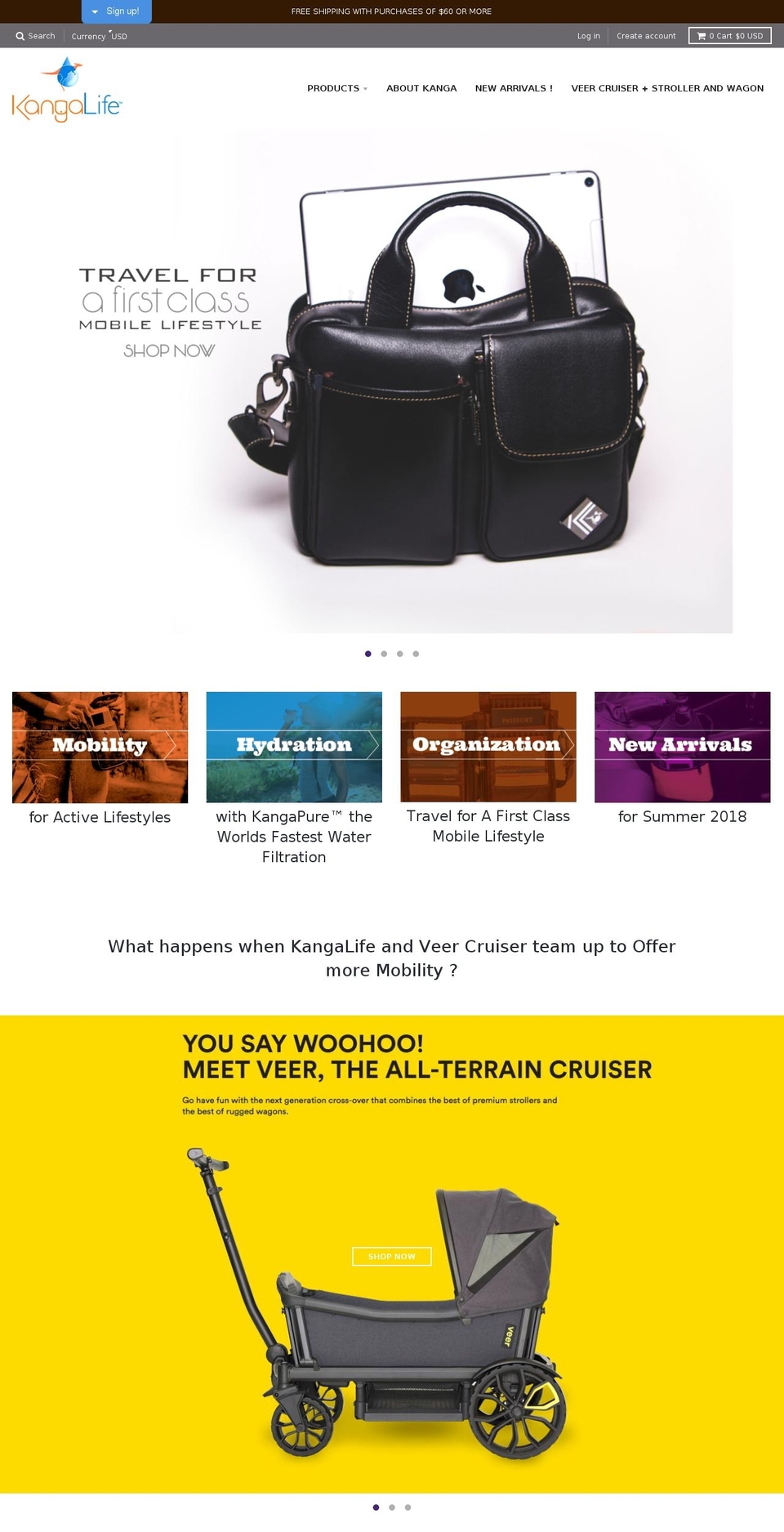 kangaoutdoor.com — Shopify storefront screenshot