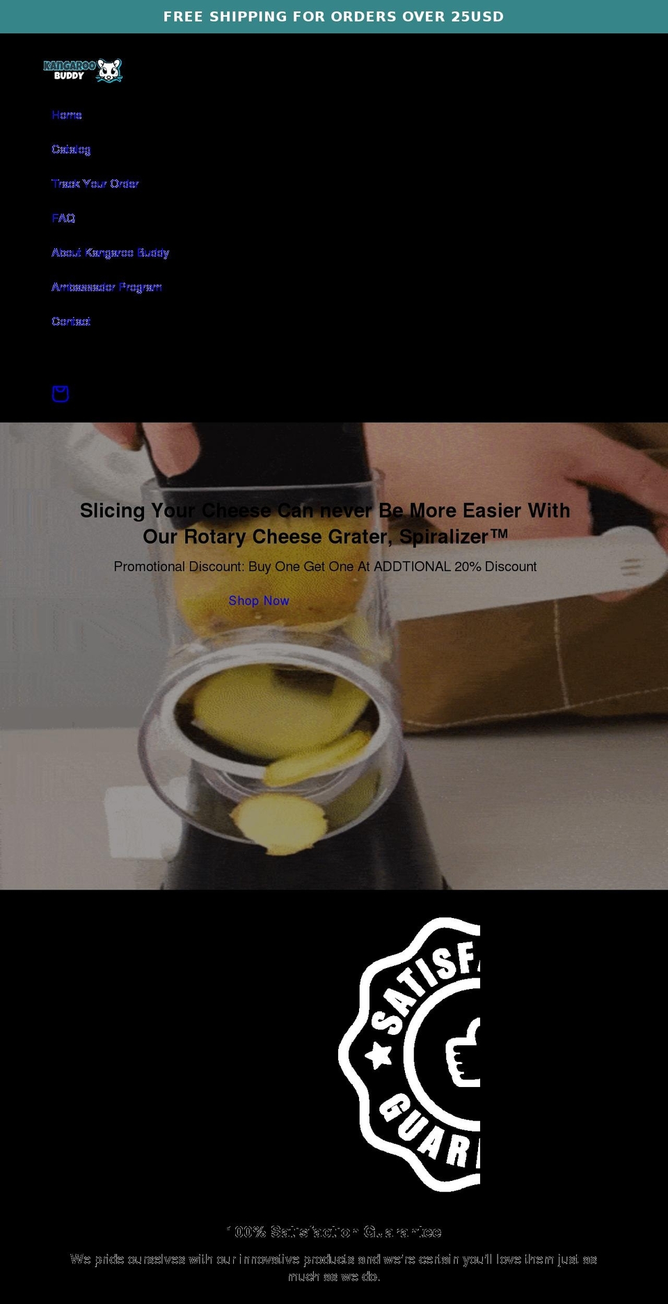 kangaroobuddy.com — Shopify storefront screenshot