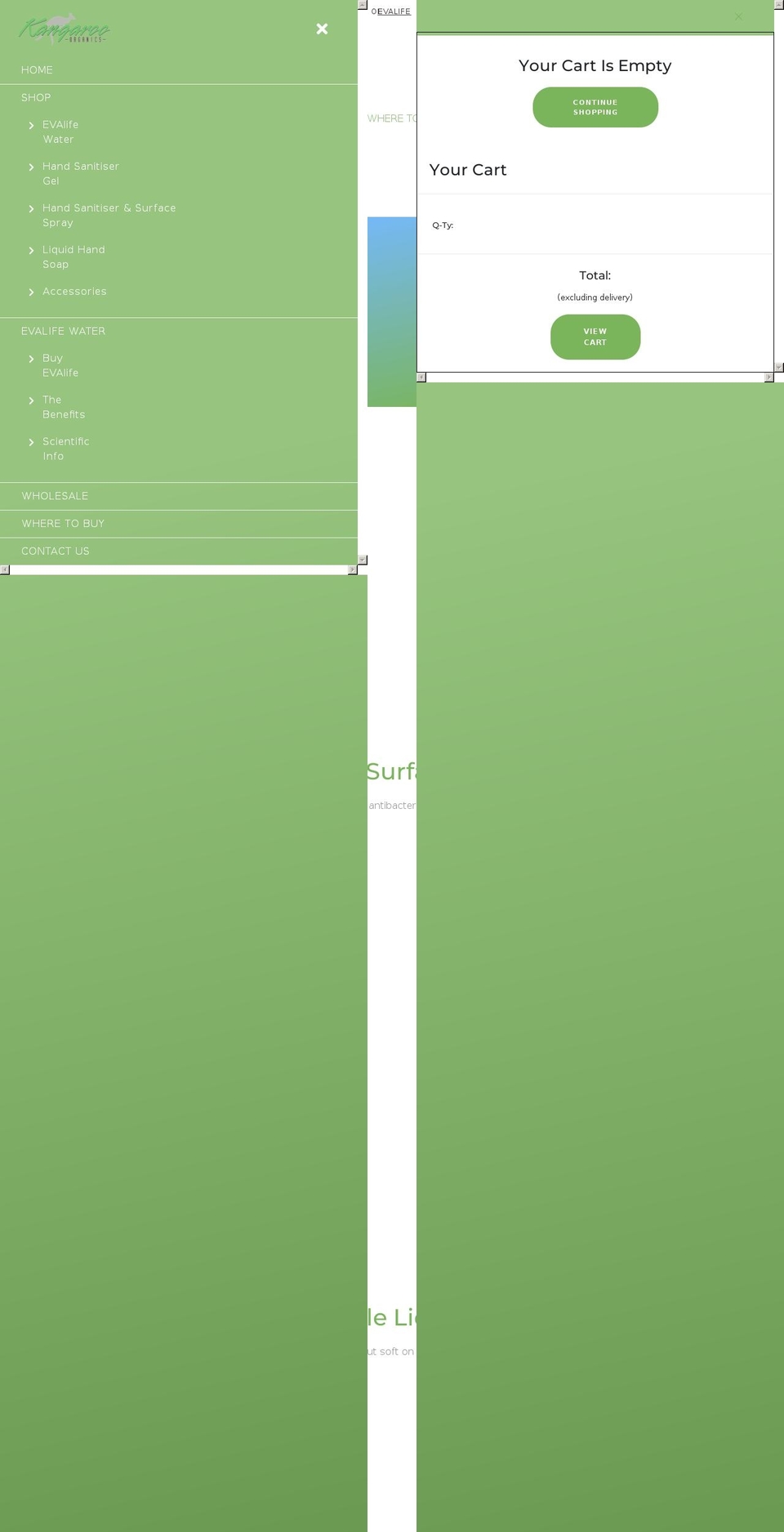kangarooorganics.com.au shopify website screenshot