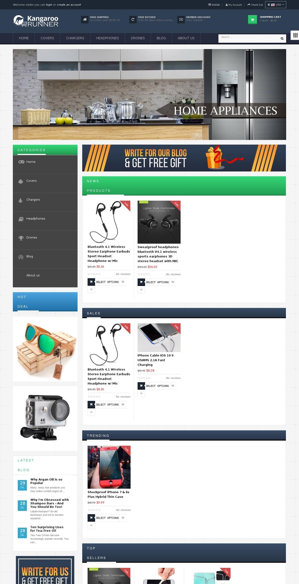 ap-next-store-hitech Shopify theme site example kangaroorunner.com