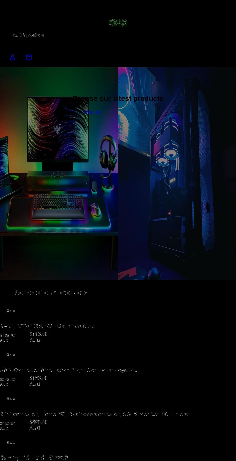 kangasale.com shopify website screenshot