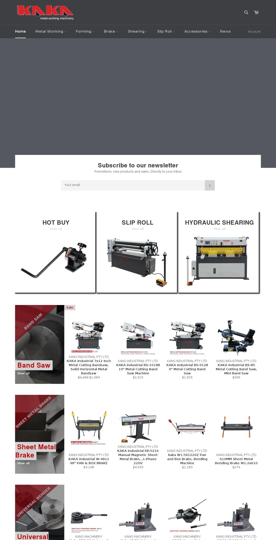 kangindustrial.com.au shopify website screenshot