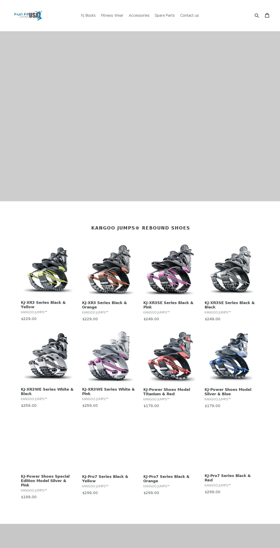 kangooclubfl.com — Shopify storefront screenshot
