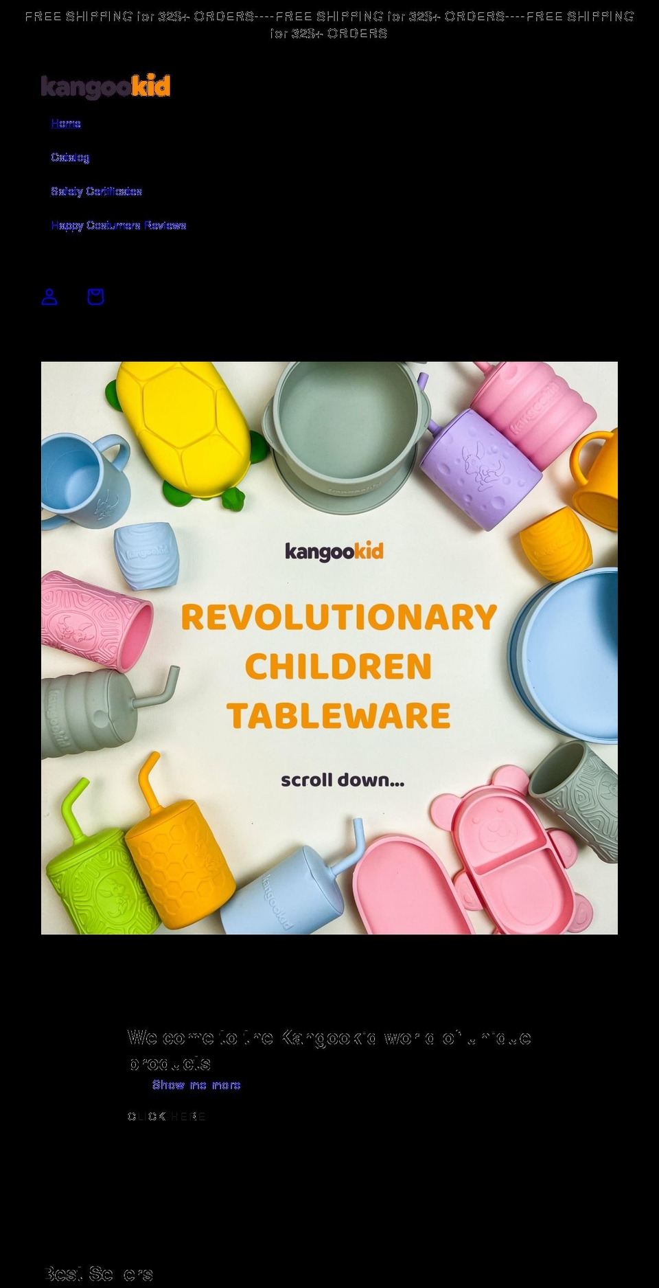 kangookid.com shopify website screenshot