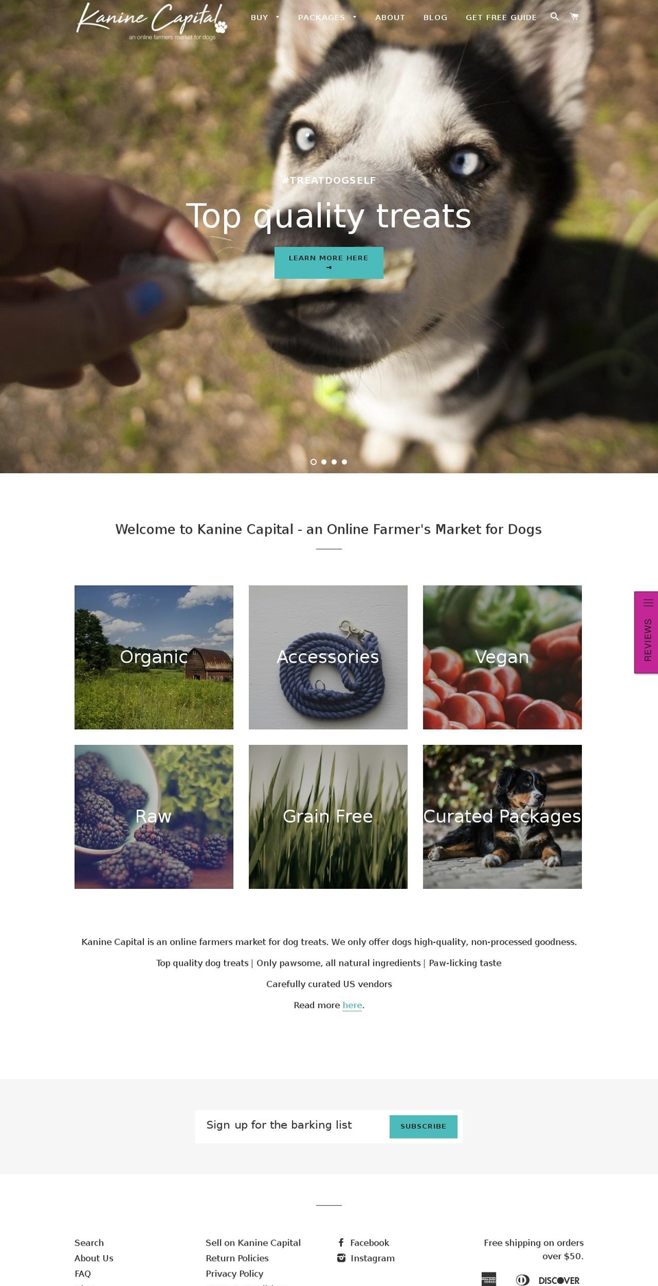 kaninecapital.com — Shopify storefront screenshot