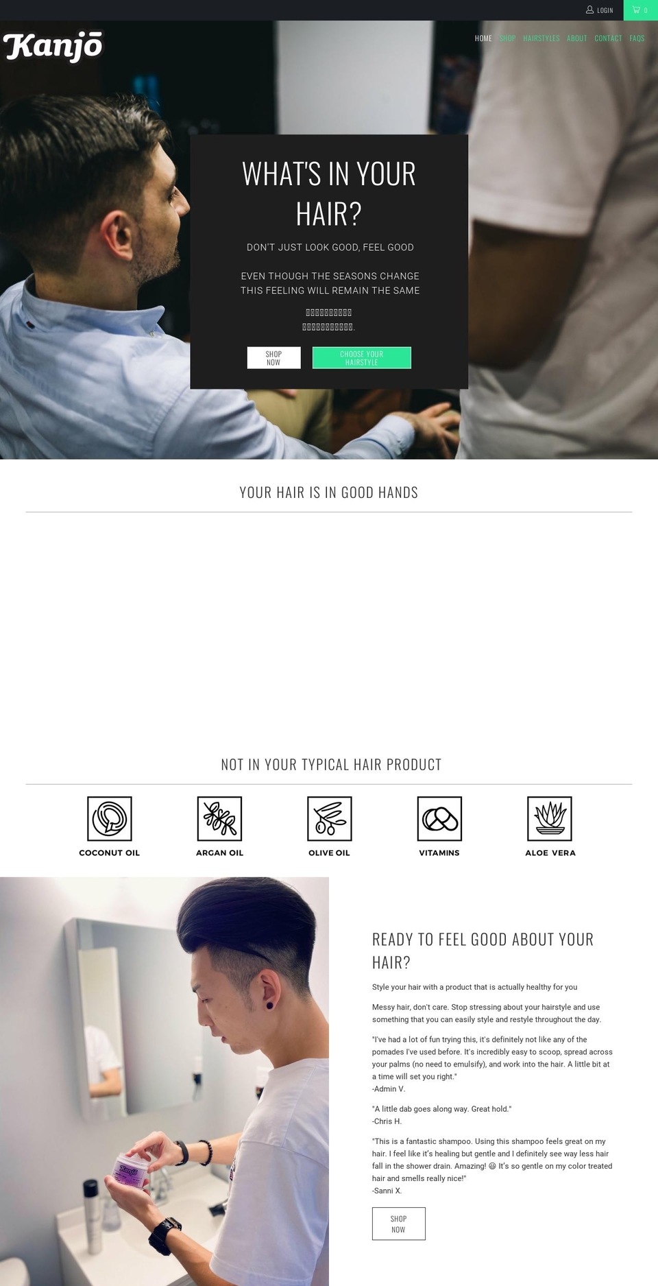 kanjolifestyle.com shopify website screenshot