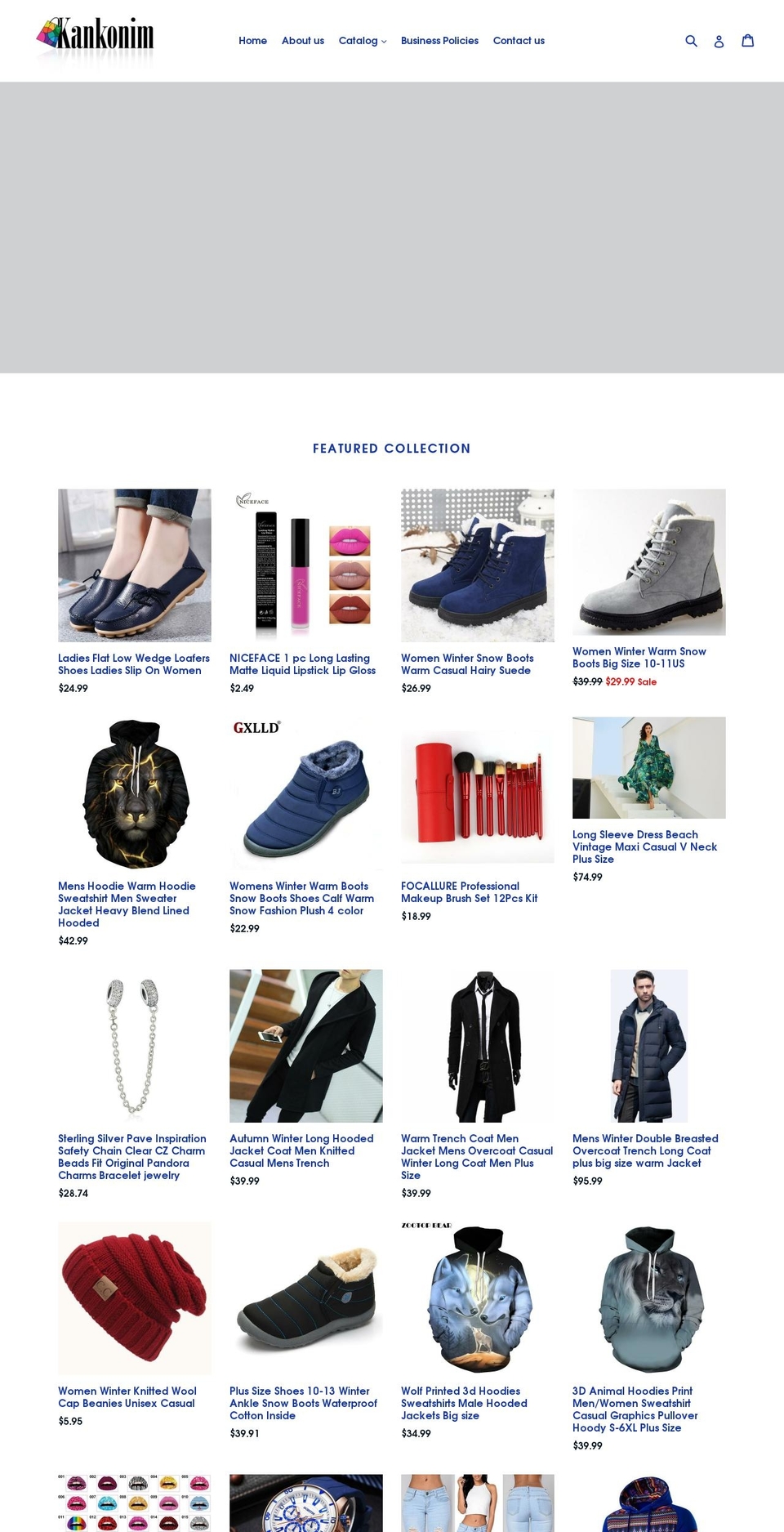 kankonim.com — Shopify storefront screenshot