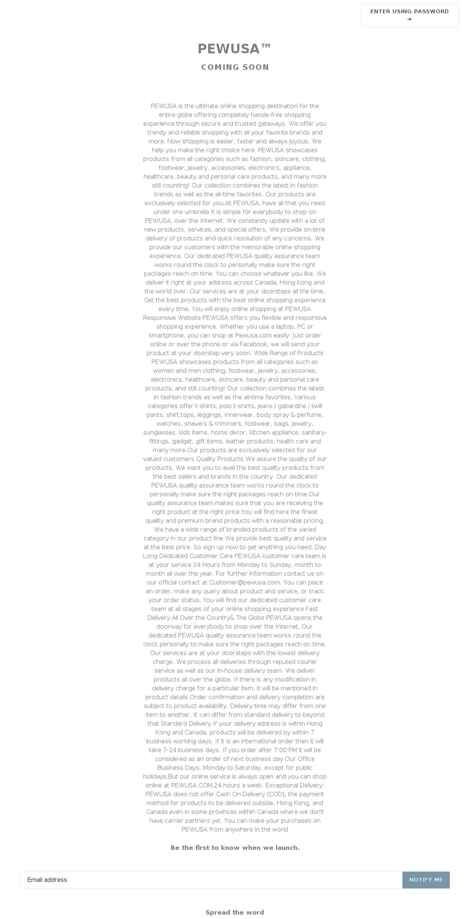 kannui.com — Shopify storefront screenshot